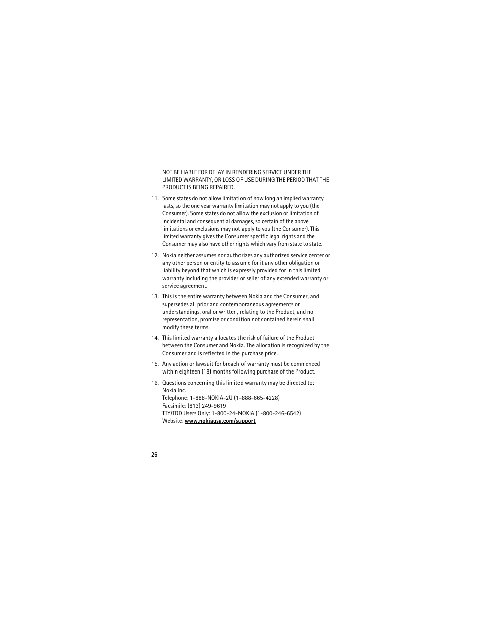Nokia 2605 User Manual | Page 26 / 71