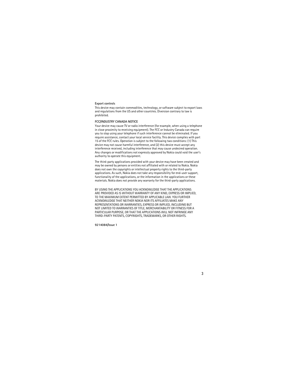Nokia 2605 User Manual | Page 3 / 71