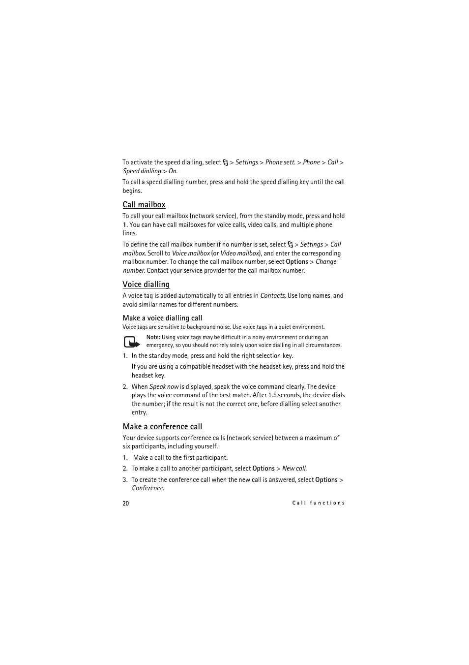 Nokia 5320 XpressMusic User Manual | Page 20 / 72