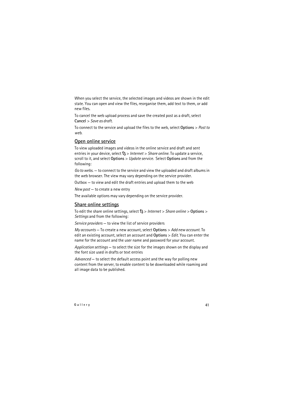 Nokia 5320 XpressMusic User Manual | Page 41 / 72