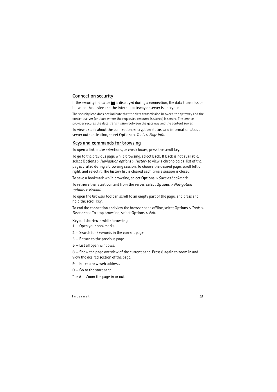 Nokia 5320 XpressMusic User Manual | Page 45 / 72