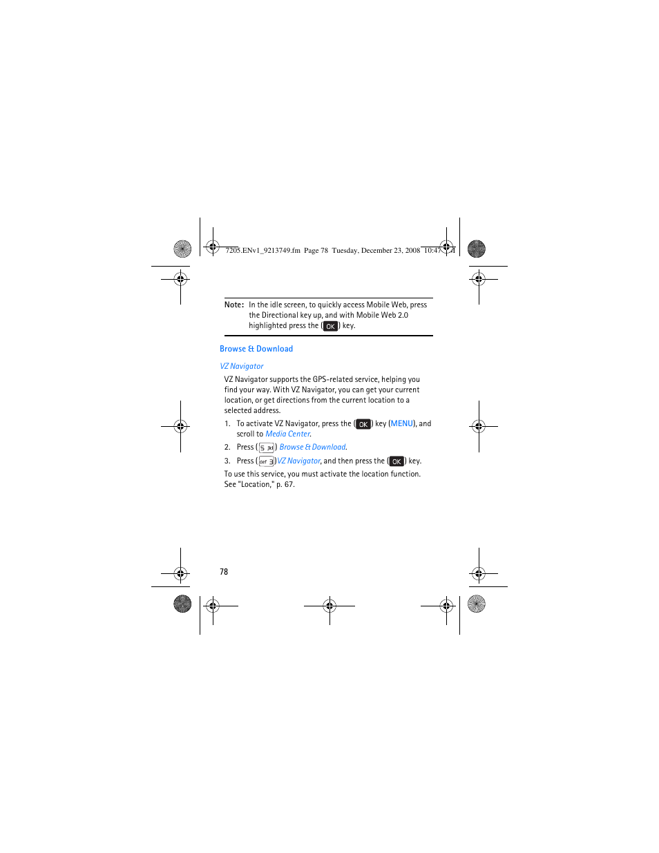 Browse & download | Nokia 7205 Intrigue User Manual | Page 79 / 108