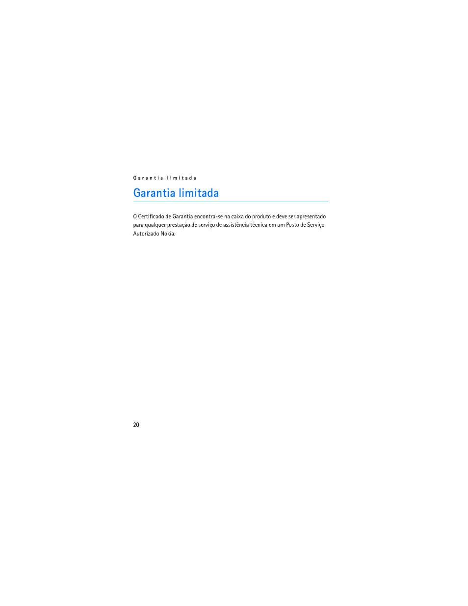 Garantia limitada | Nokia Bluetooth Headset BH-800 User Manual | Page 60 / 80