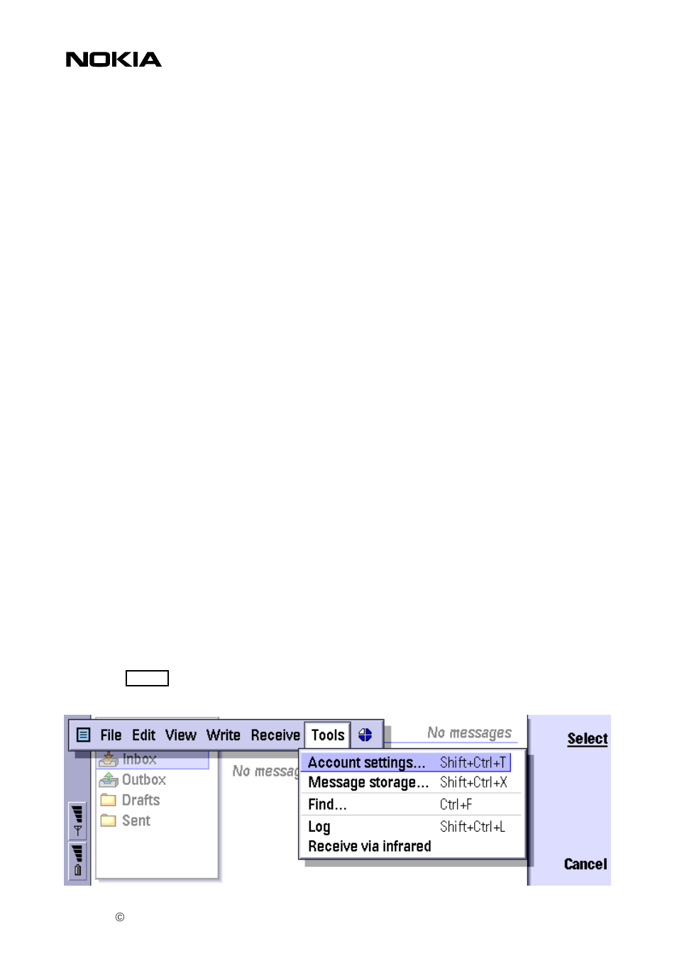 Configuring the communicator e-mail client | Nokia 9290 User Manual | Page 6 / 10