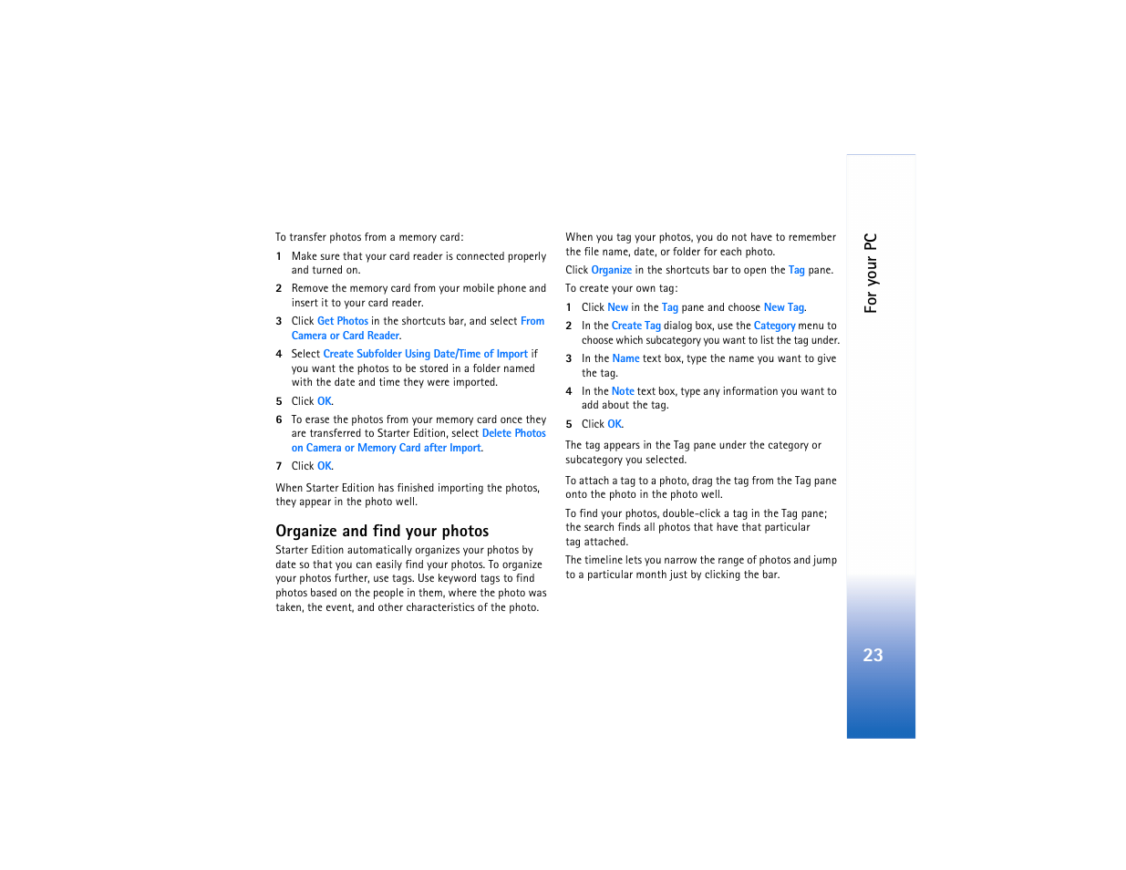 Organize and find your photos | Nokia N90 User Manual | Page 28 / 33