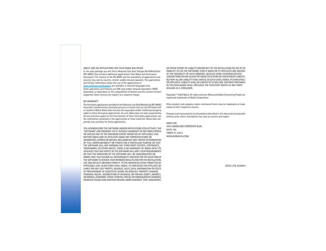 Nokia N90 User Manual | Page 3 / 33