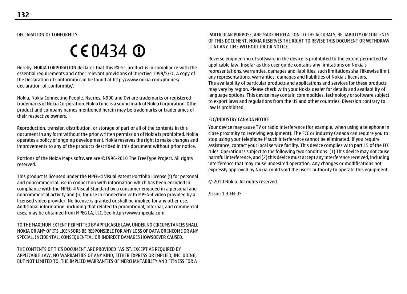 Nokia N900 User Manual | Page 132 / 283