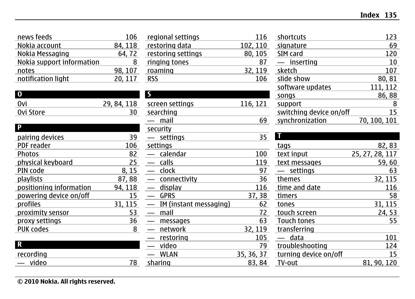 Nokia N900 User Manual | Page 135 / 283