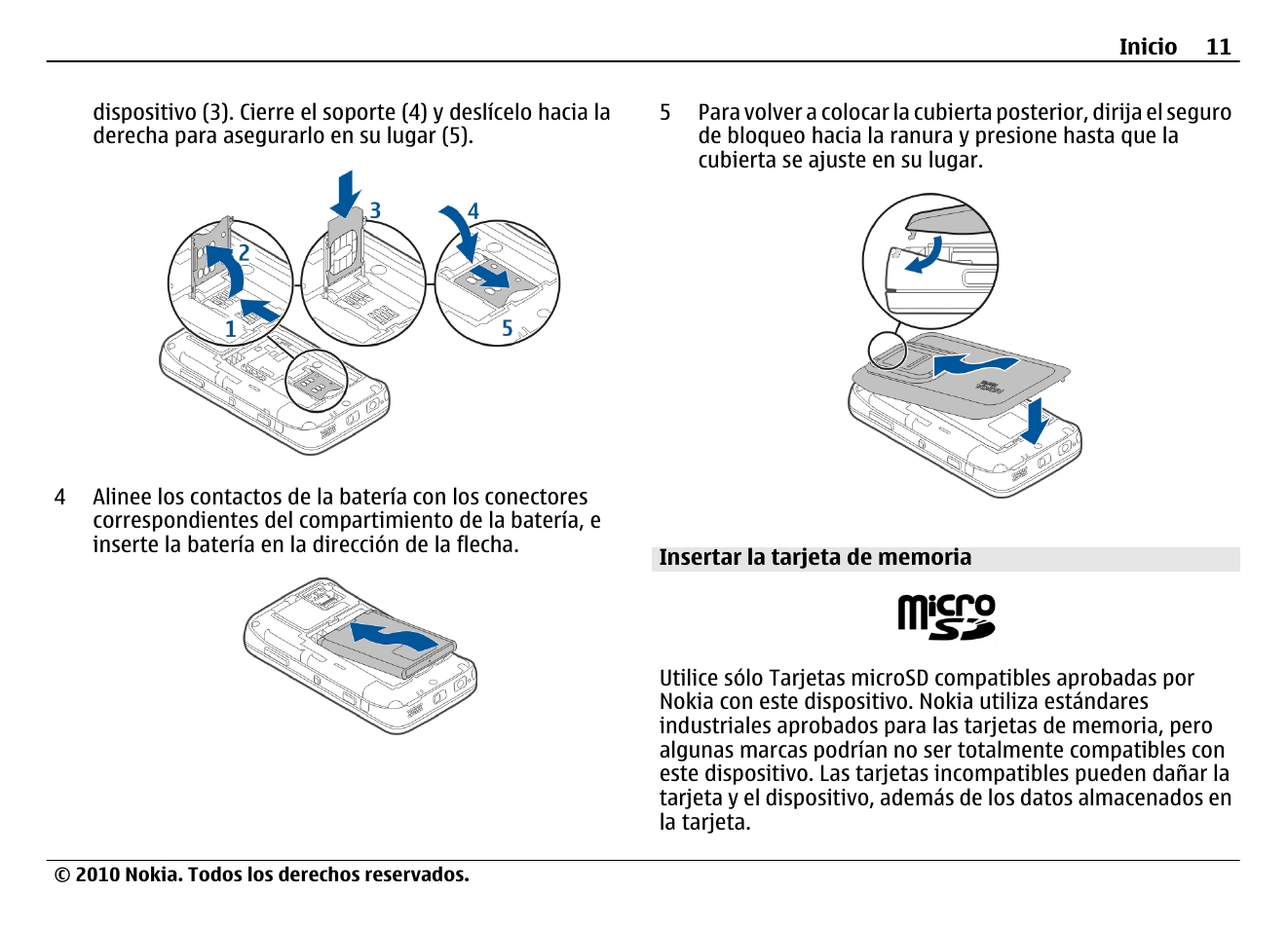 Insertar la tarjeta de memoria | Nokia N900 User Manual | Page 147 / 283