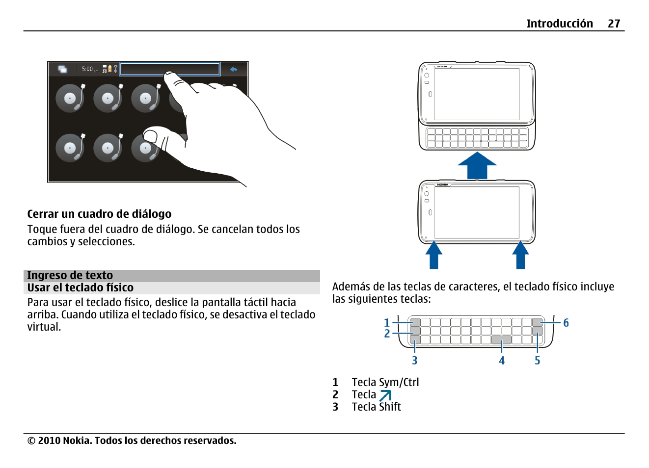 Ingreso de texto, Usar el teclado físico | Nokia N900 User Manual | Page 163 / 283