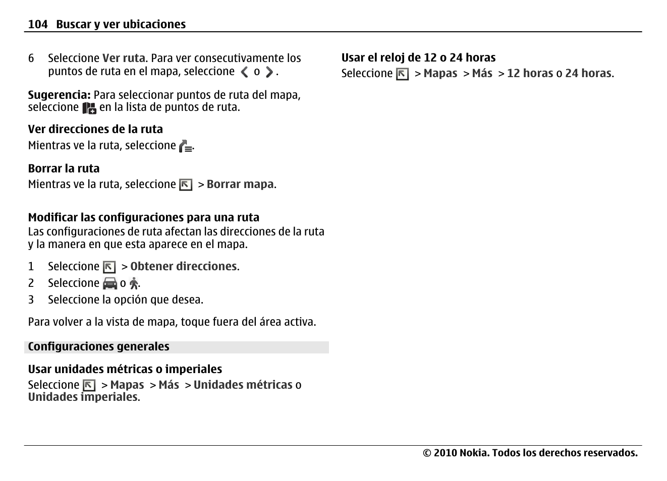 Configuraciones generales | Nokia N900 User Manual | Page 240 / 283