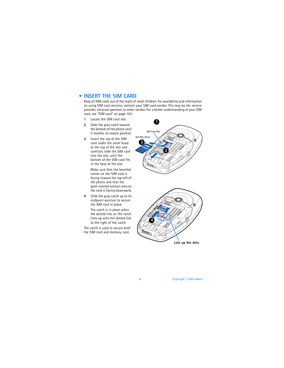 Insert the sim card | Nokia 6620 User Manual | Page 19 / 153