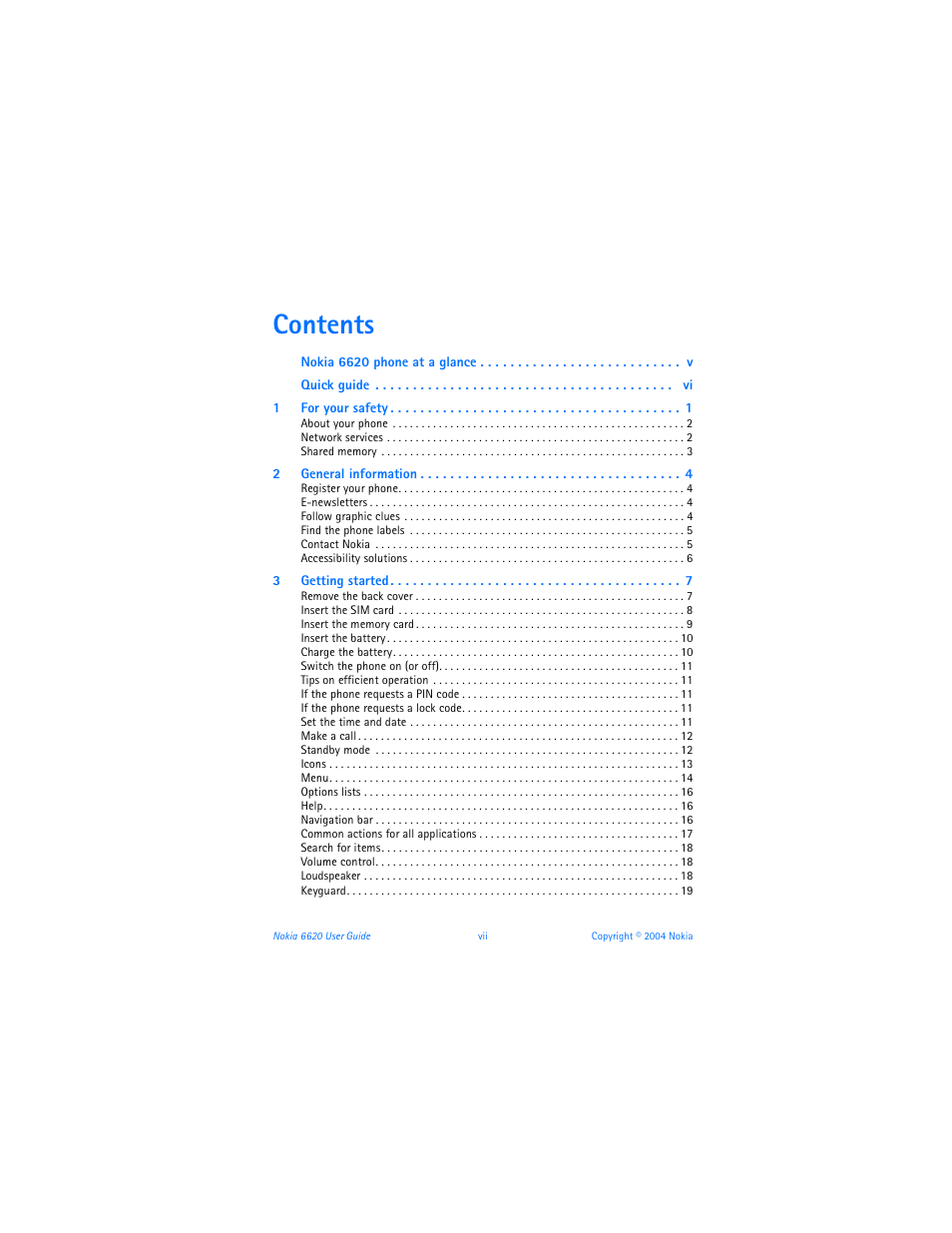 Nokia 6620 User Manual | Page 8 / 153