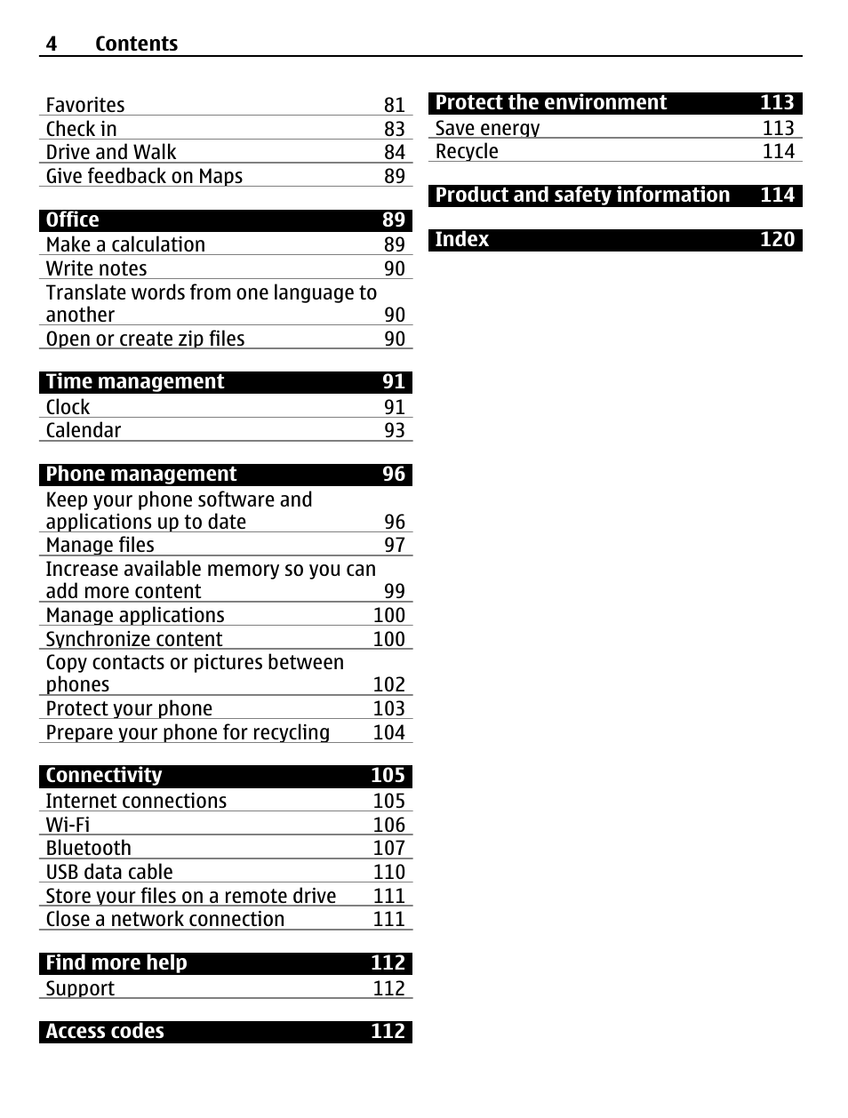 Nokia 500 User Manual | Page 4 / 124