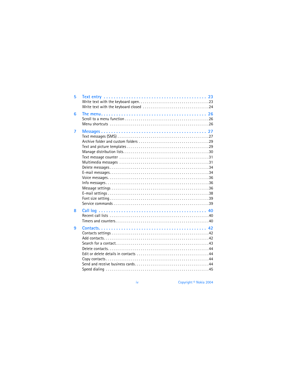 Nokia 6820 User Manual | Page 5 / 121