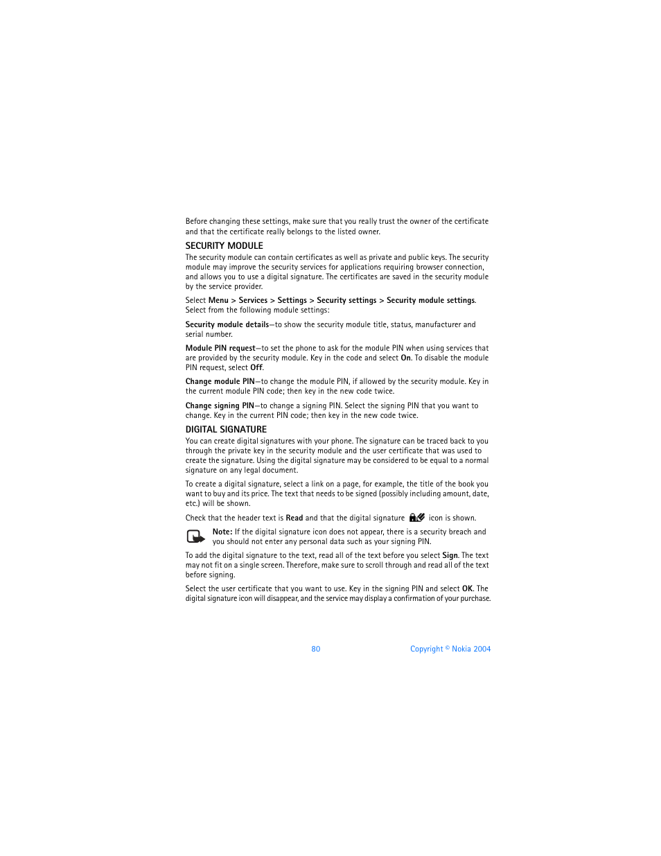 Nokia 6820 User Manual | Page 87 / 121