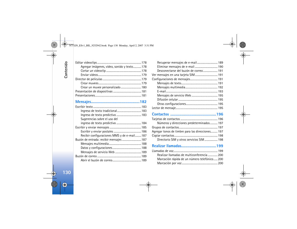 Nokia N75 User Manual | Page 163 / 297