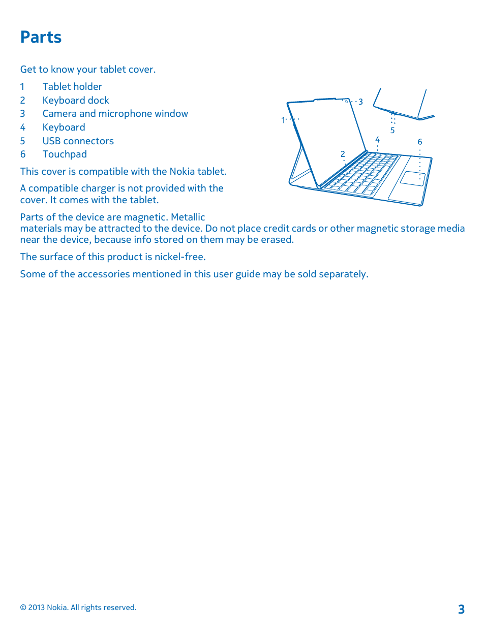 Parts | Nokia SU-42 User Manual | Page 3 / 8