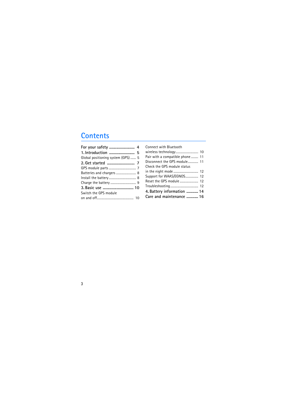 Nokia Wireless GPS Module LD-3W User Manual | Page 3 / 68