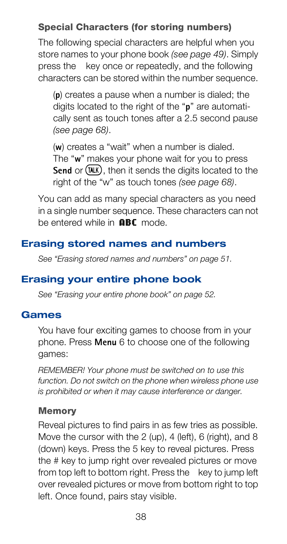 Games | Nokia 6120i User Manual | Page 45 / 101