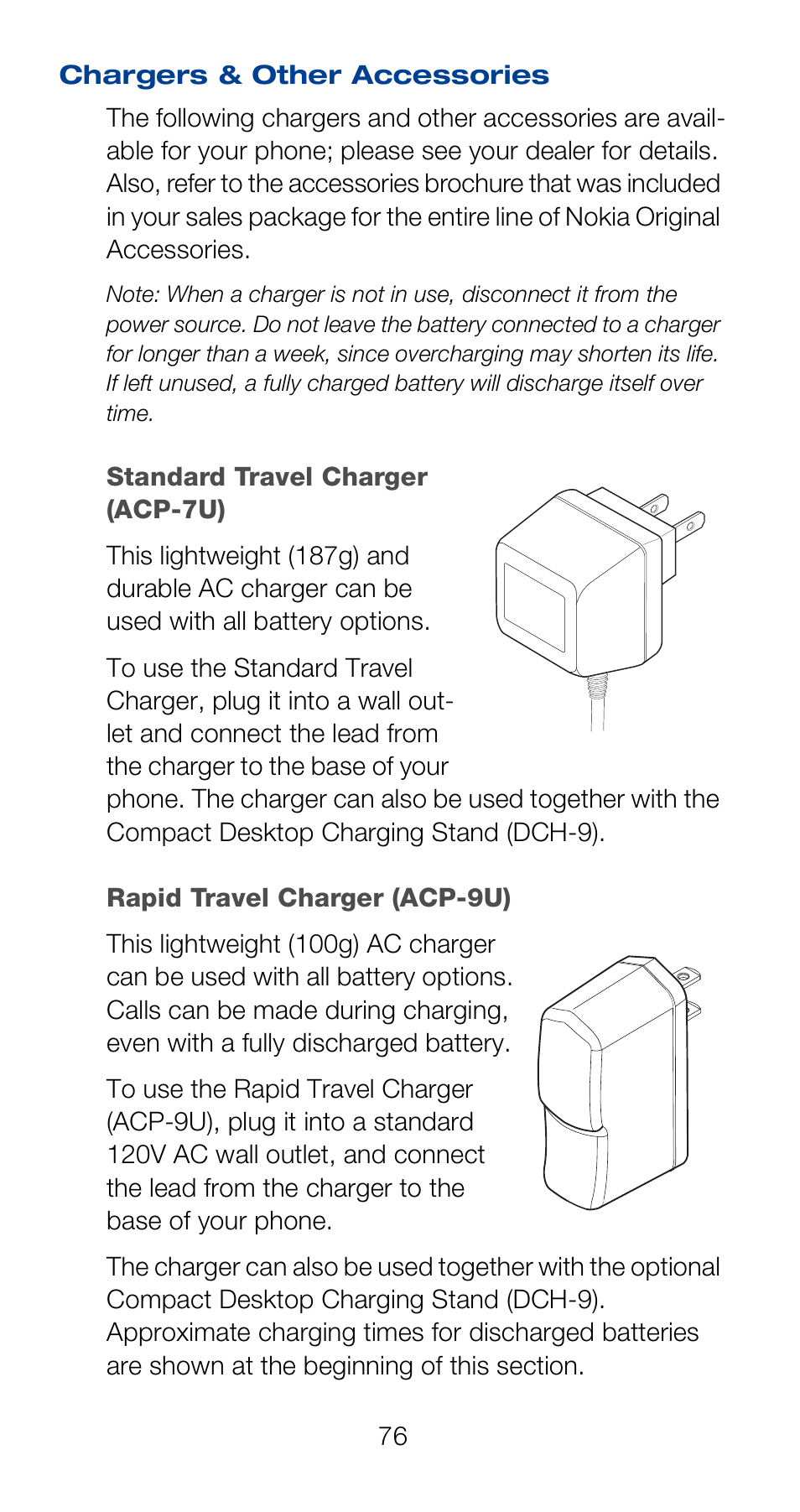 Chargers & other accessories | Nokia 6120i User Manual | Page 83 / 101