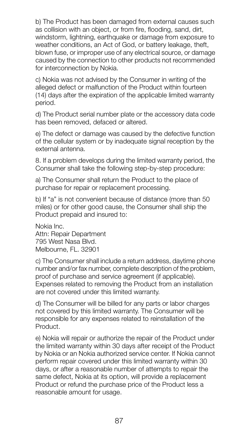 Nokia 6120i User Manual | Page 94 / 101