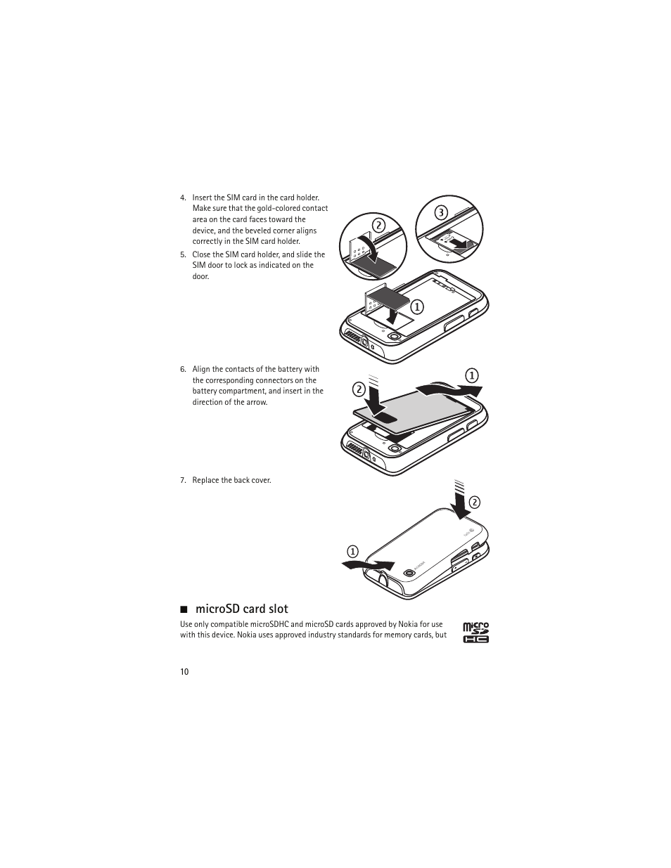 Microsd card slot | Nokia 6790 User Manual | Page 11 / 137