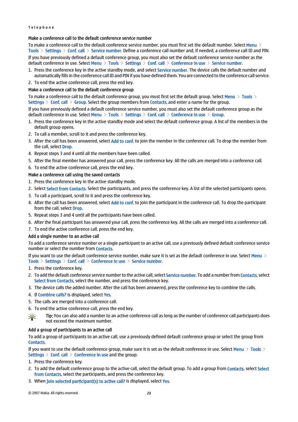 Nokia E65 User Manual | Page 23 / 99