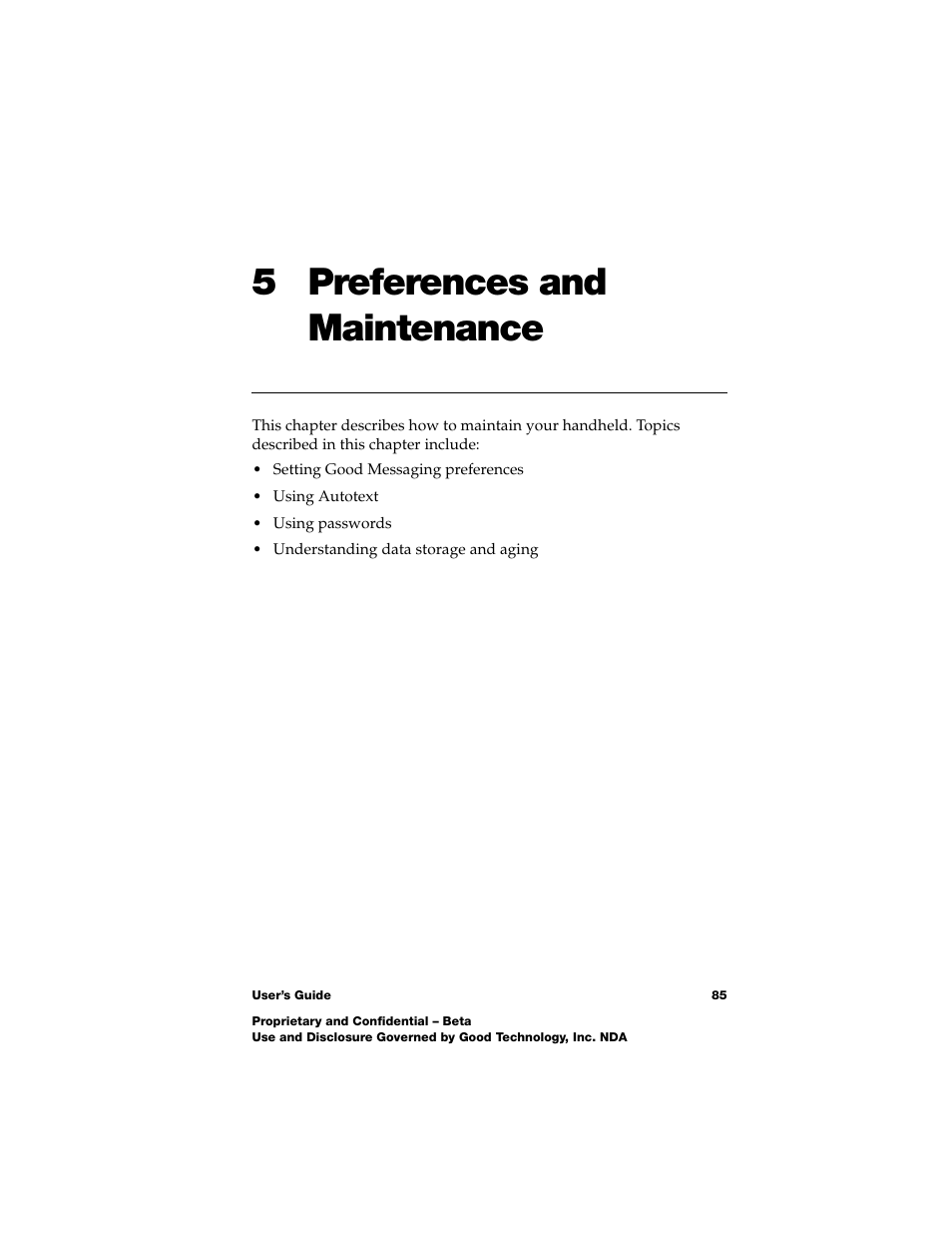 5 preferences and maintenance | Nokia E62 User Manual | Page 83 / 112