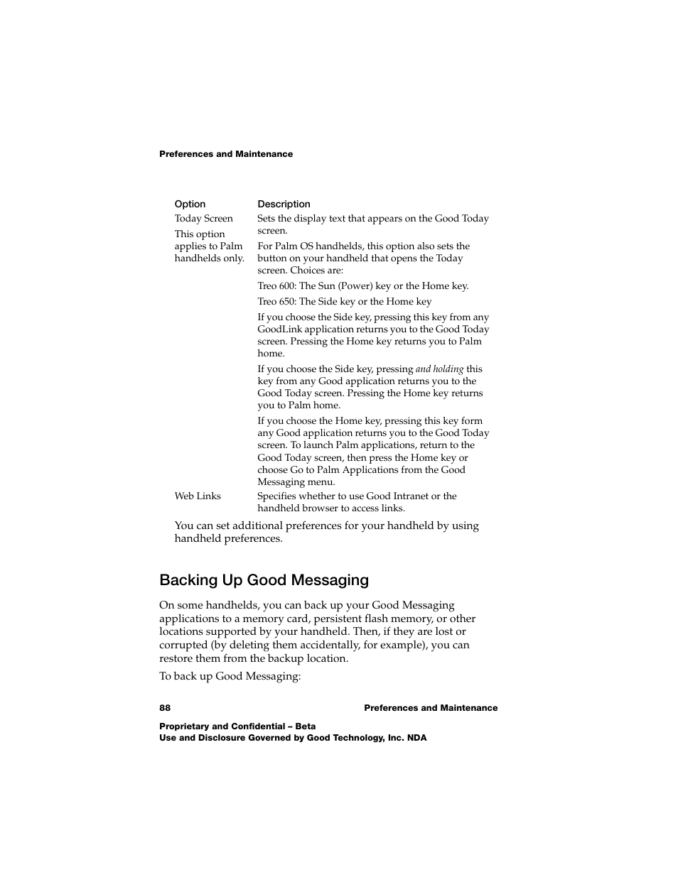 Backing up good messaging | Nokia E62 User Manual | Page 86 / 112