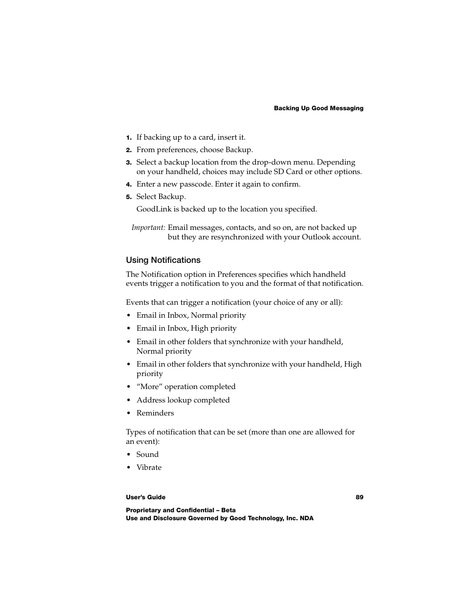 Using notifications | Nokia E62 User Manual | Page 87 / 112