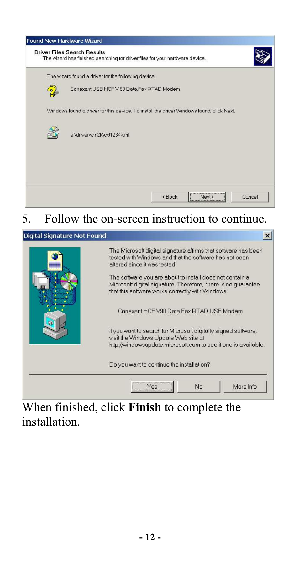 Abocom UCM56CR User Manual | Page 13 / 16