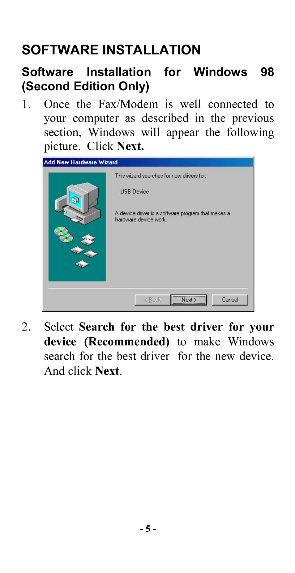 Software installation | Abocom UCM56CR User Manual | Page 6 / 16