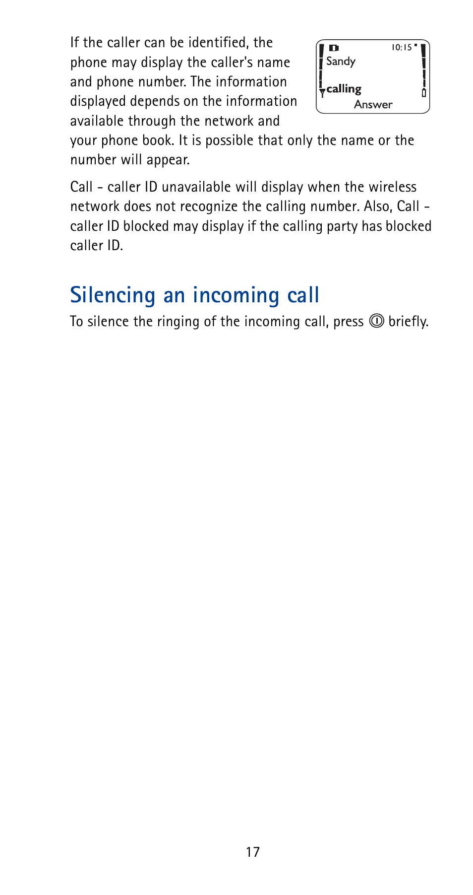 Silencing an incoming call | Nokia 5125 User Manual | Page 23 / 92