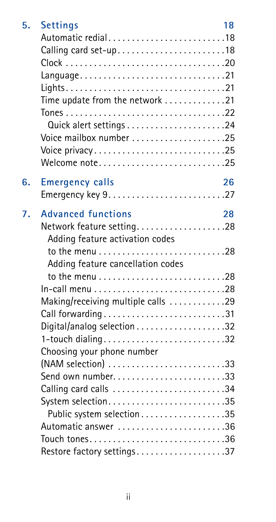 Nokia 5125 User Manual | Page 4 / 92