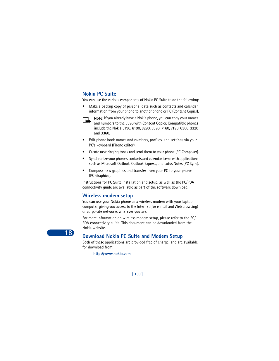 Nokia 8390 User Manual | Page 141 / 173