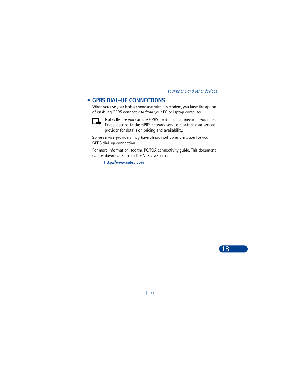 Gprs dial-up connections | Nokia 8390 User Manual | Page 142 / 173