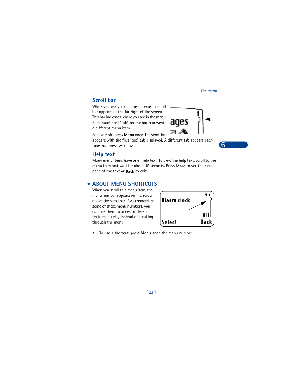 About menu shortcuts | Nokia 8390 User Manual | Page 34 / 173