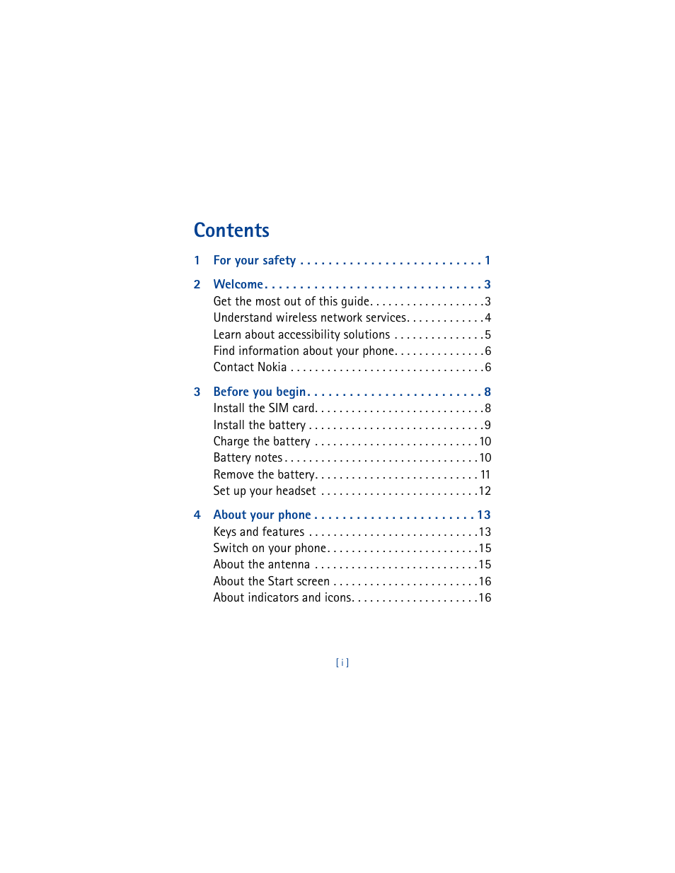 Nokia 8390 User Manual | Page 6 / 173