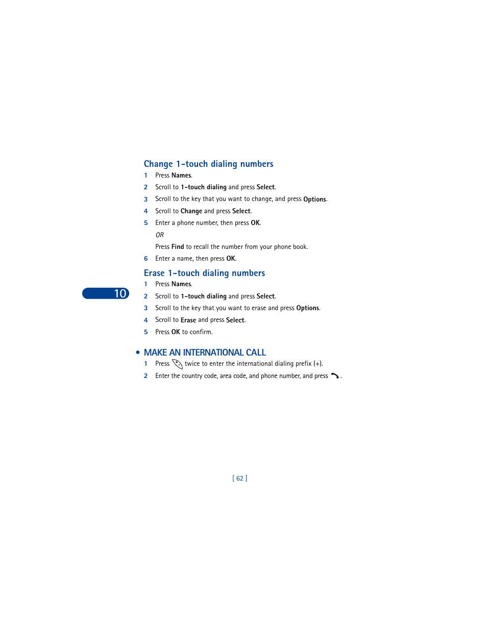 Make an international call | Nokia 8390 User Manual | Page 73 / 173