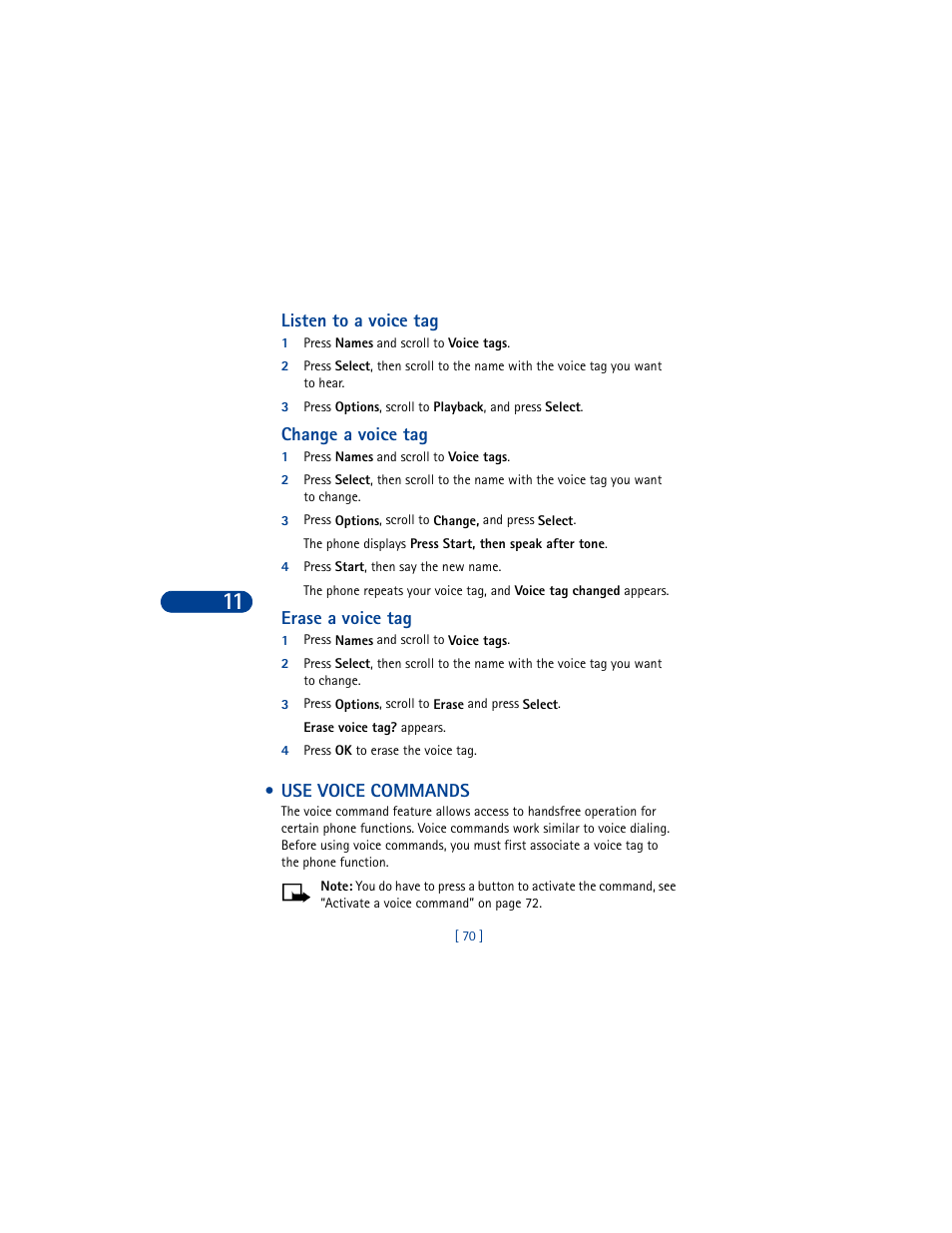 Use voice commands, Store messages | Nokia 8390 User Manual | Page 81 / 173
