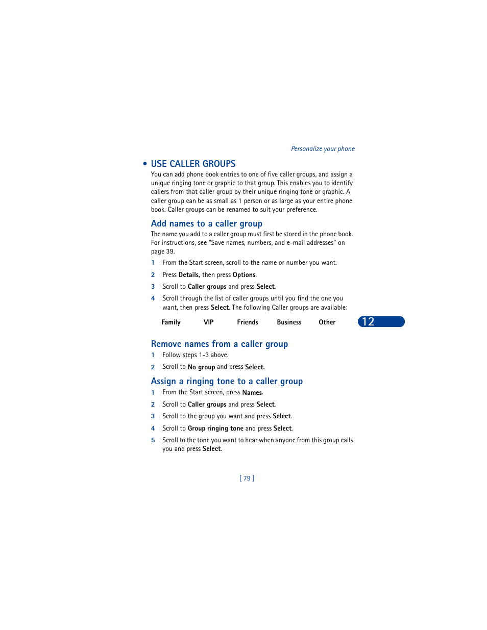 Use caller groups | Nokia 8390 User Manual | Page 90 / 173