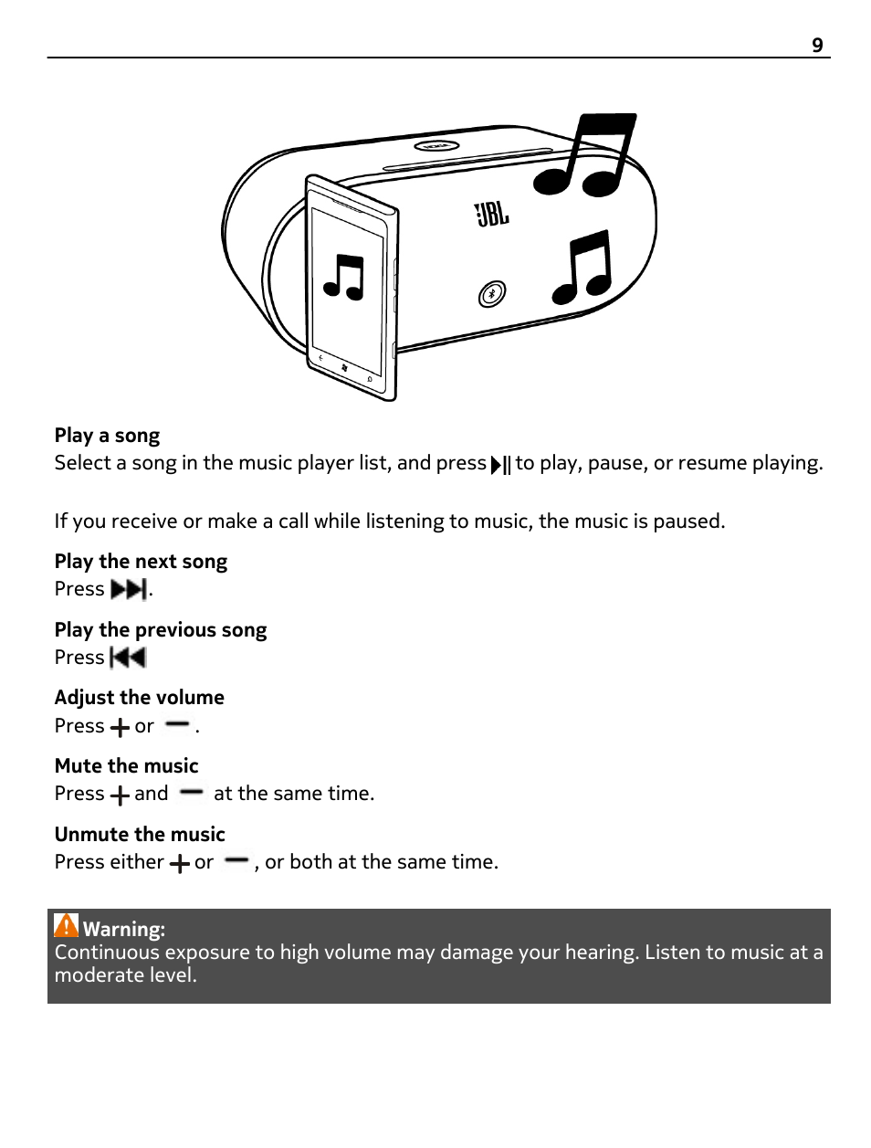 Nokia MD-100W User Manual | Page 9 / 13