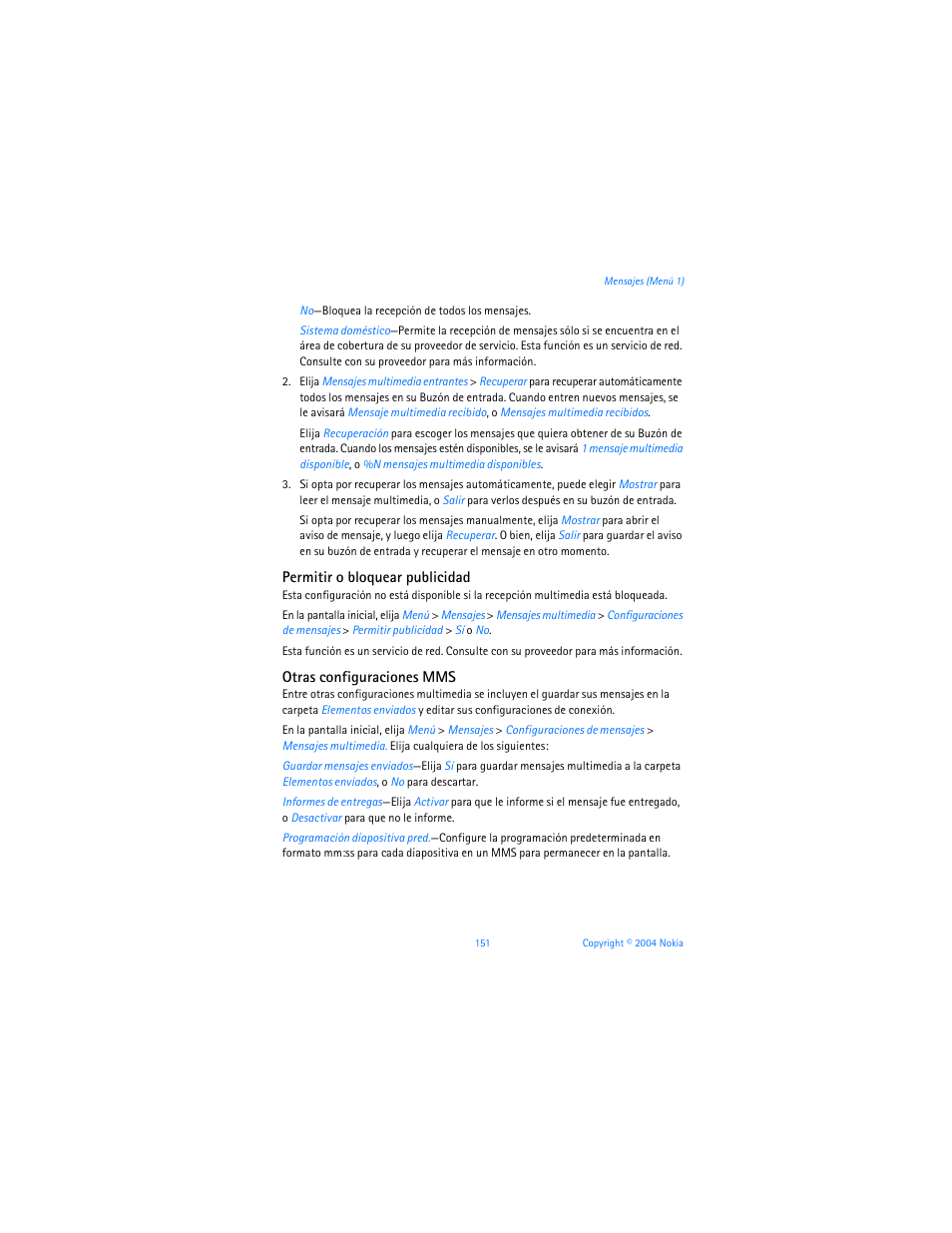 Nokia 6255i User Manual | Page 152 / 233