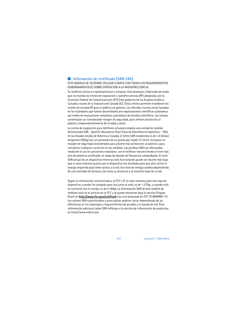 Nokia 6255i User Manual | Page 225 / 233