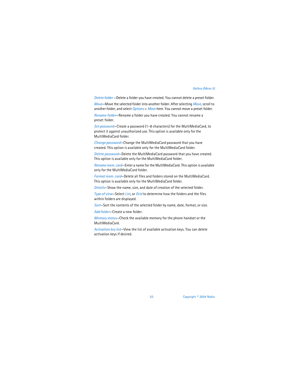 Nokia 6255i User Manual | Page 56 / 233