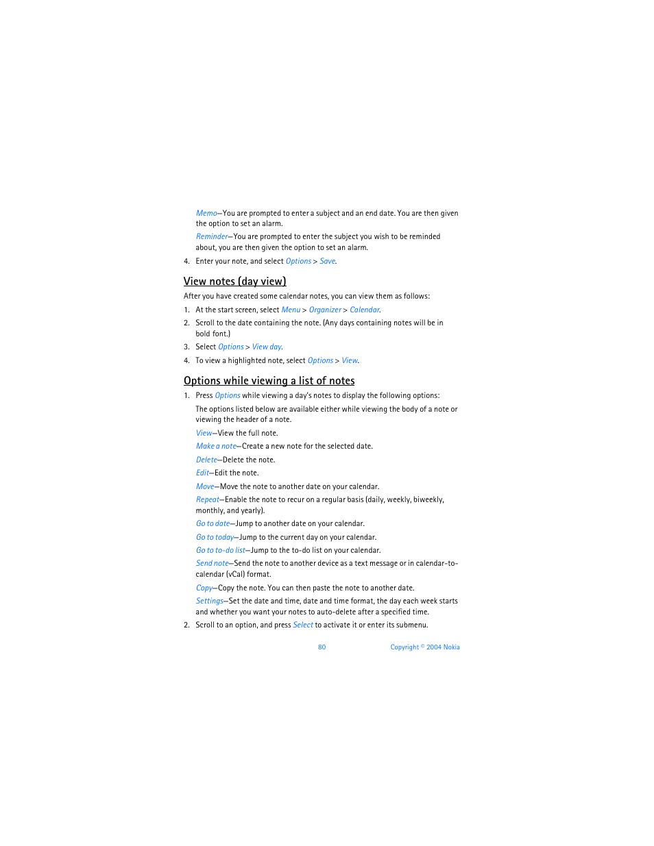 Nokia 6255i User Manual | Page 81 / 233