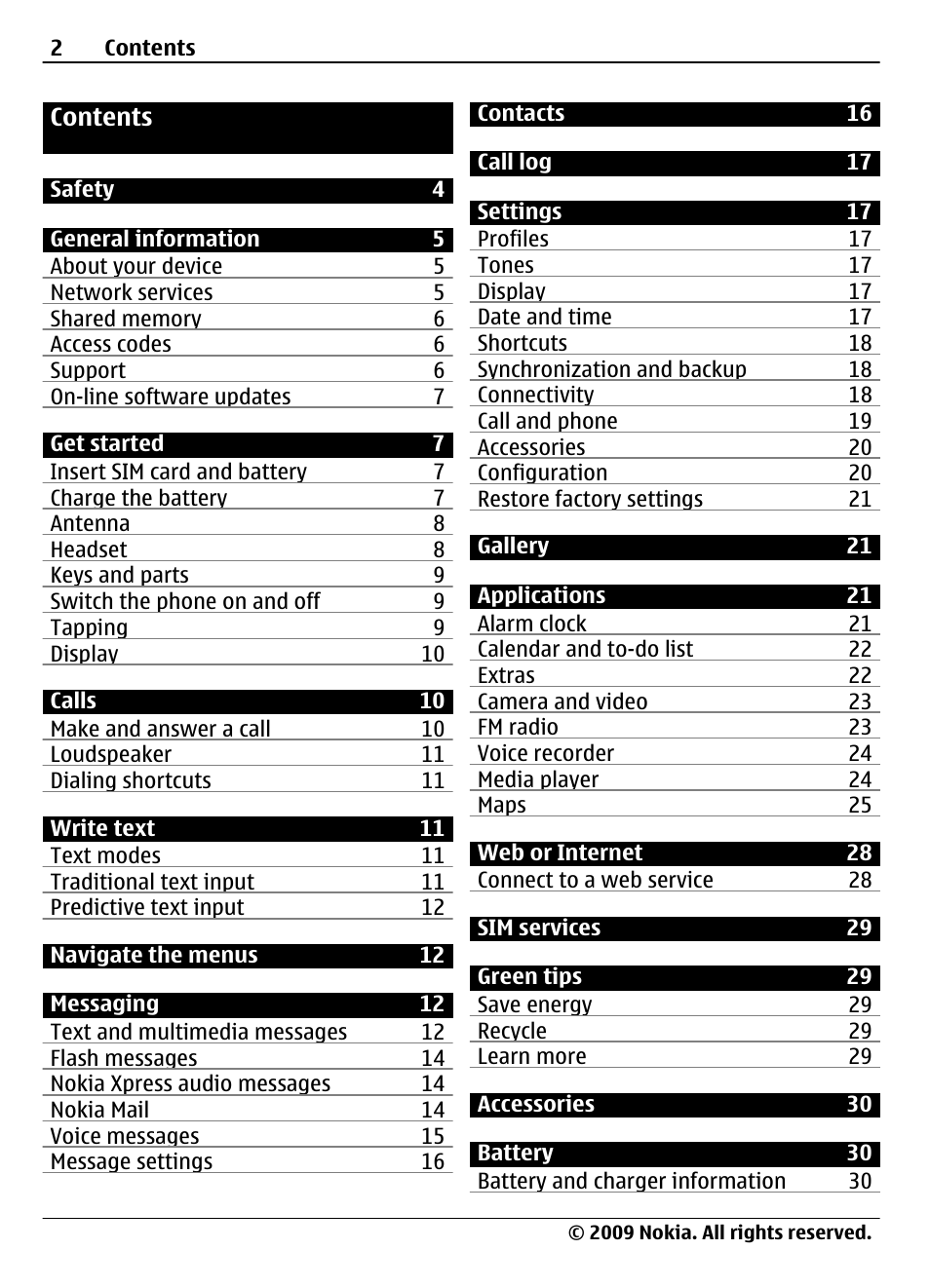 Nokia 7020 User Manual | Page 2 / 74