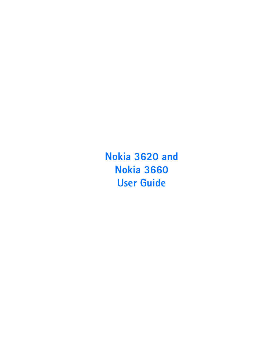 Nokia 3620 User Manual | Page 2 / 209