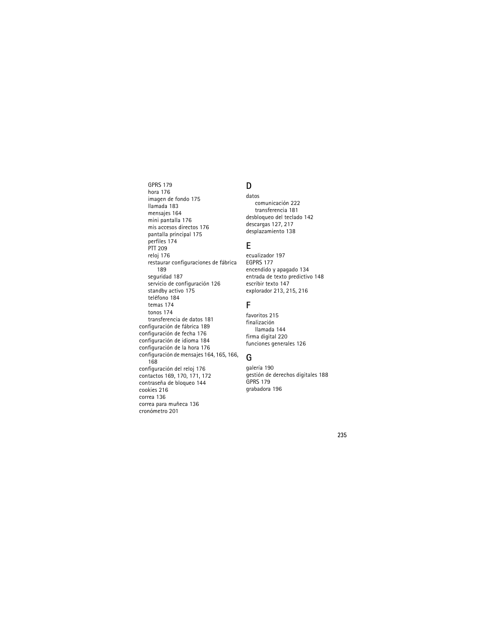 Nokia 3555 User Manual | Page 236 / 241